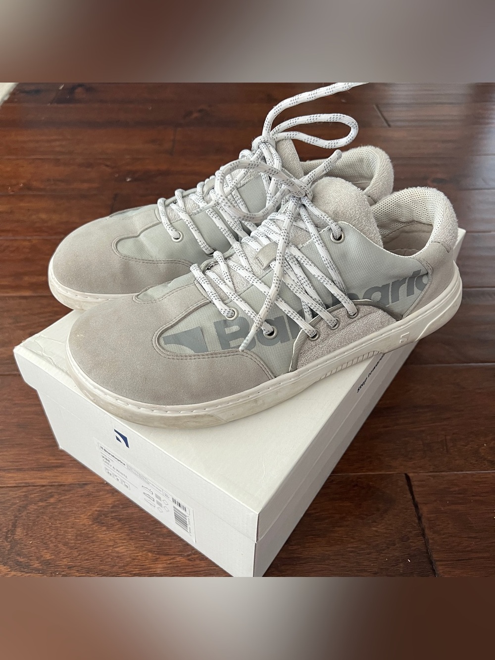 Barebarics Vibe Grey and White Shoes, Men Size 10